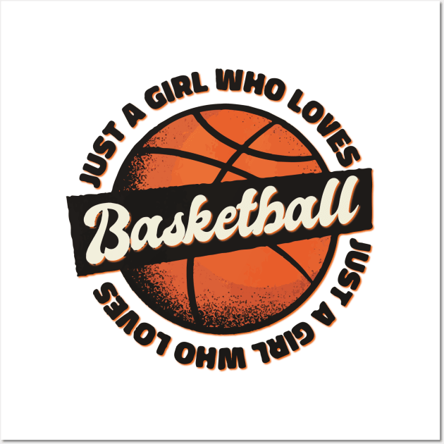 Basketball girl Wall Art by Catfactory